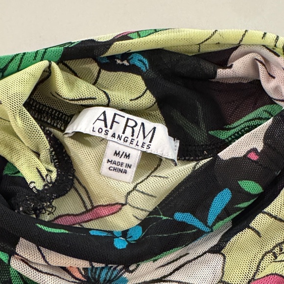 AFRM Multicolor Floral Mesh Top - Picture 2 of 4